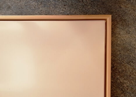 Blank canvas with float frame